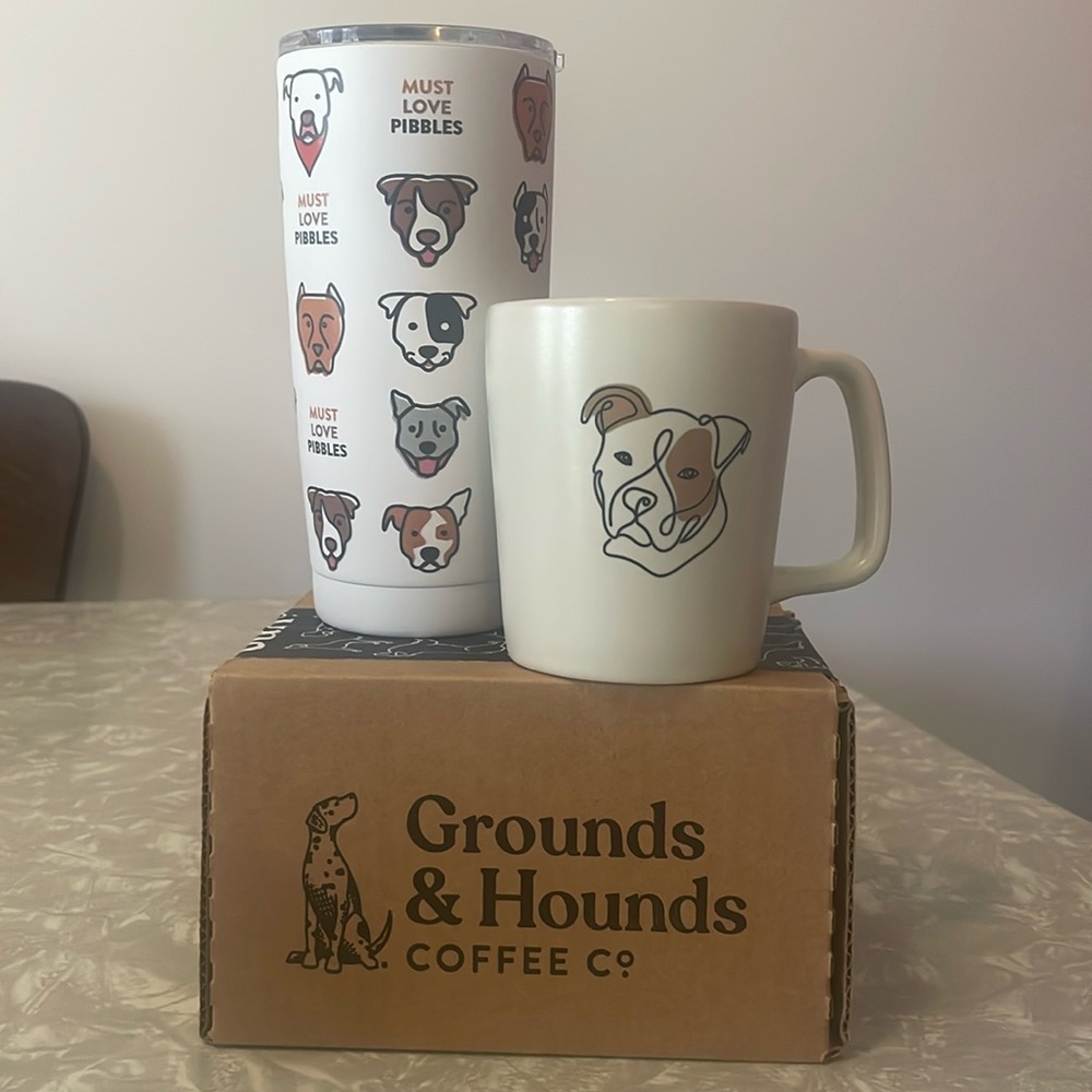 Grounds & Hounds Coffee Co. Coffee Mug & Travel Mug Set